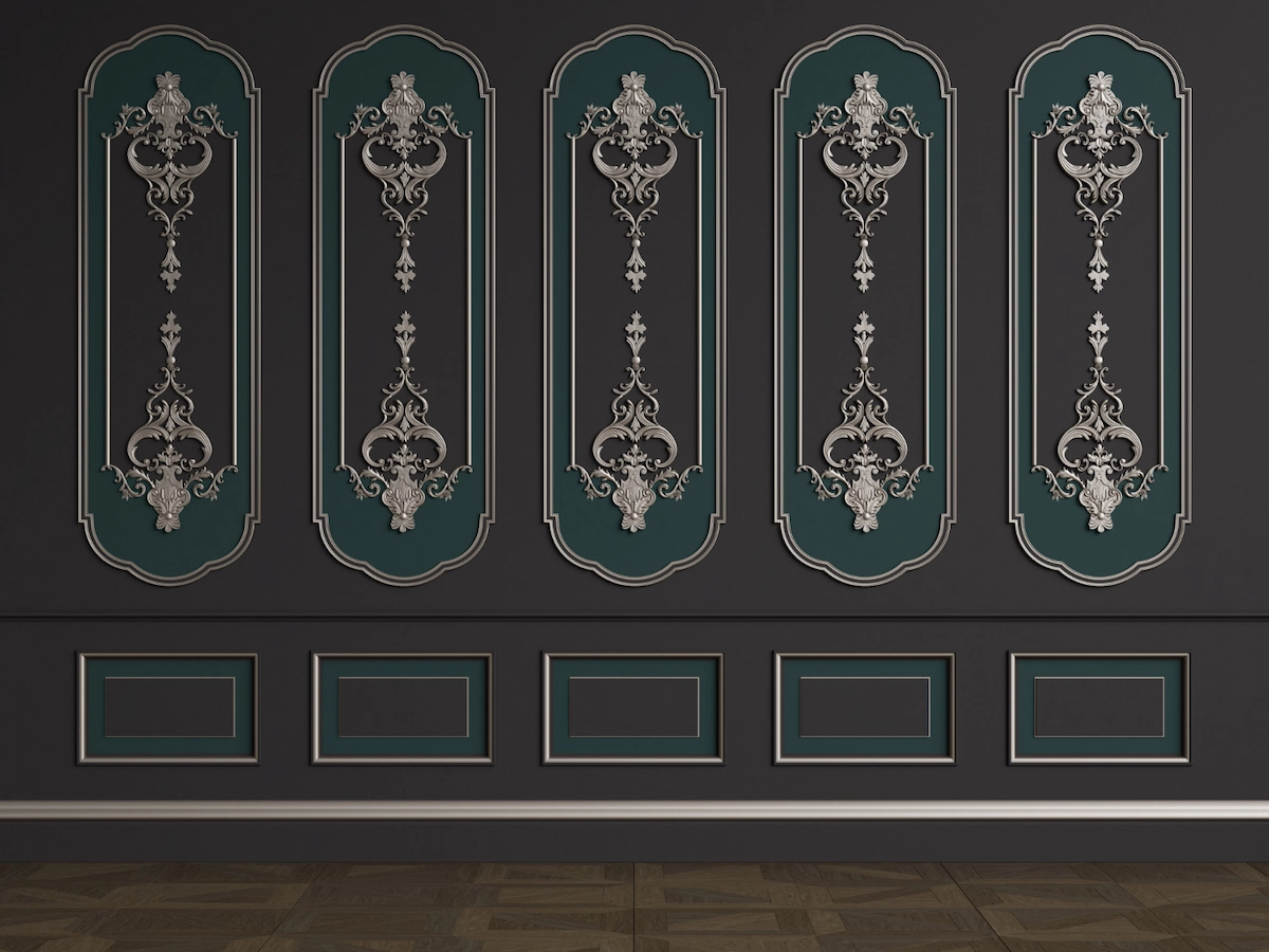Dark Artistic Wall Moulding